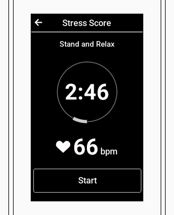 HRV Stress Test screen