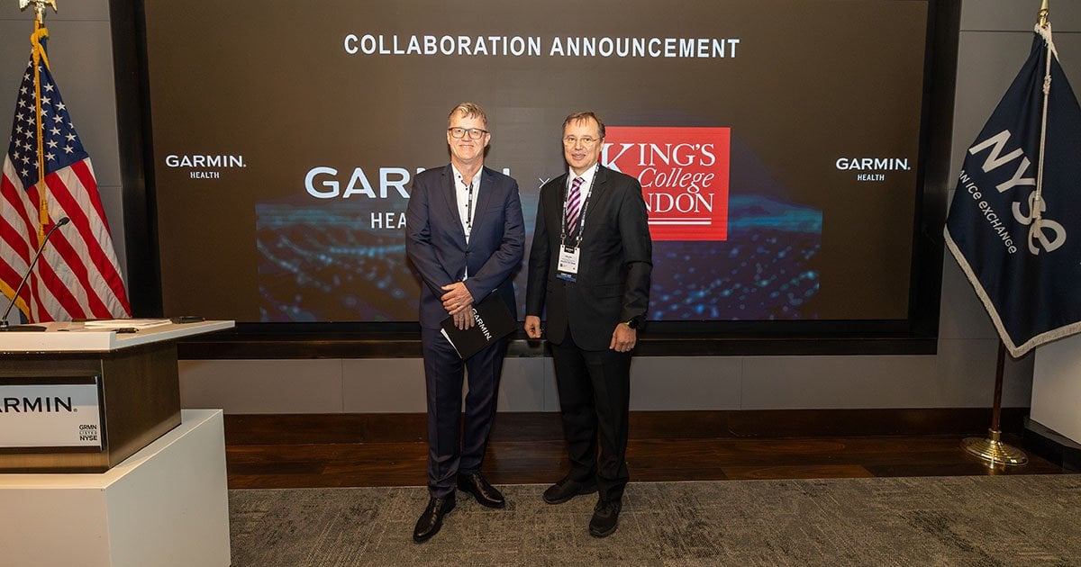 [20251017] Garmin announces historic research collaboration with King’s College London