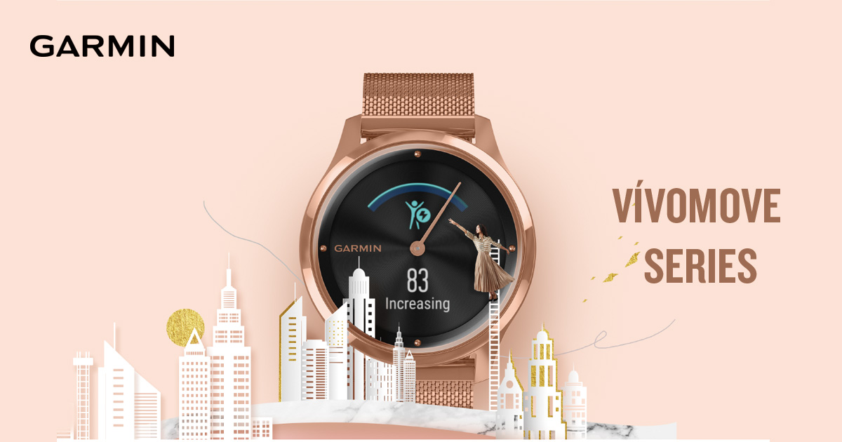 Montre garmin vivomove discount luxe